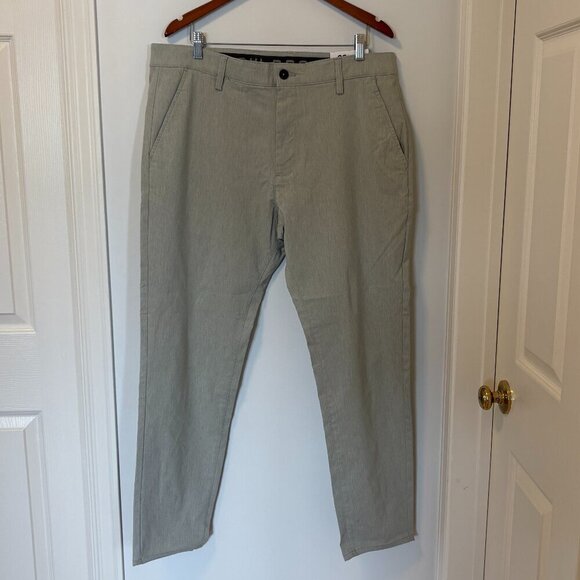 Projek Raw Men’s Bungee Flex Grey Green Classic Fit Pant size 38 NWT - Picture 1 of 10